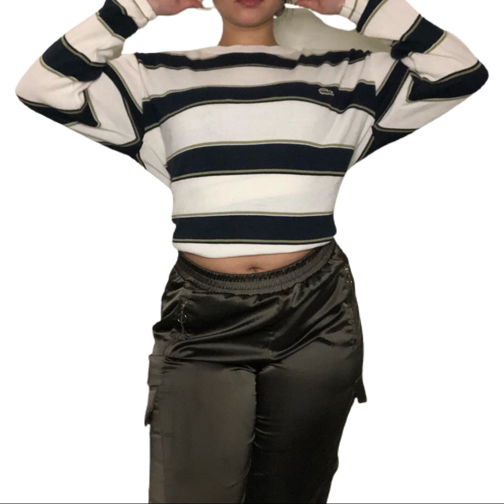 LACOSTE STRIPED SWEATER